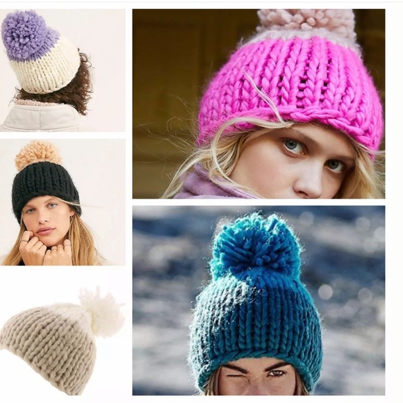 Free people color block beanie Clearance